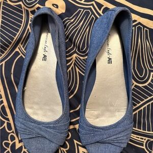 American Eagle Outfitters Women's Blue Flats